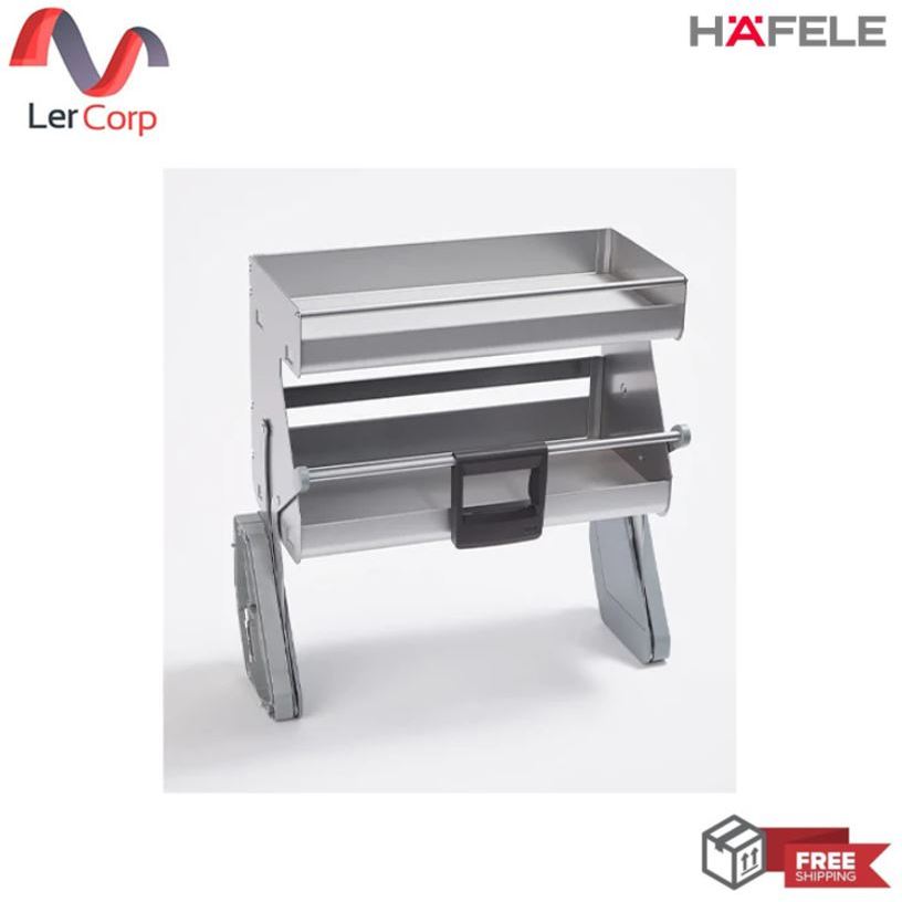 (Hafele) ชุดตู้ติดผนังระบบดึงลงรุ่น iMove 60 CM สี Silver ชั้นคู่ (504.68.923)