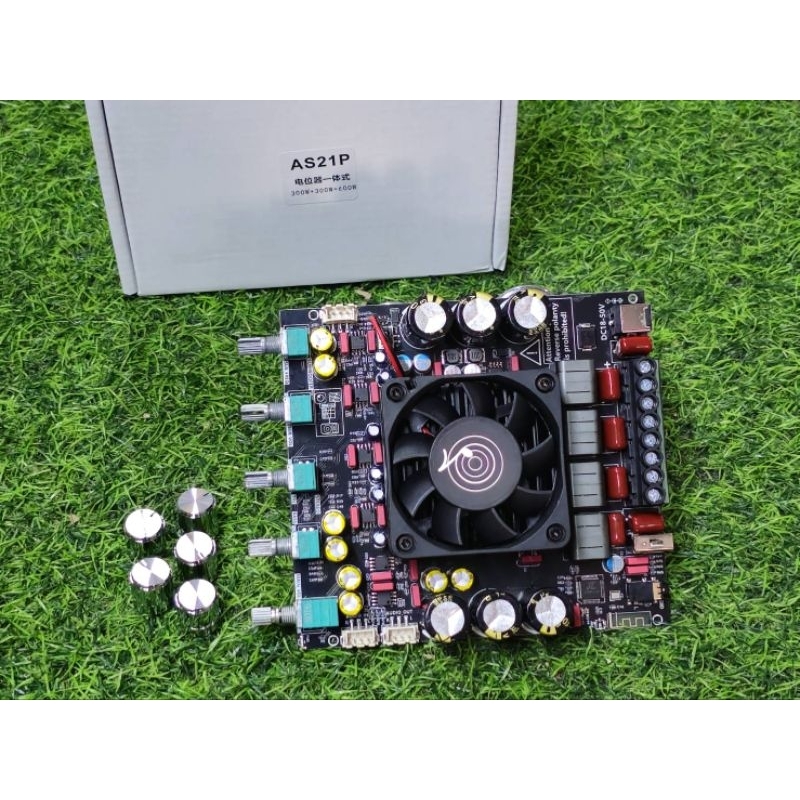 ZK-AS21P **ของแท้** 2.1ch 300w+300w+600w แอมป์จิ๋ว dc 18-50v (as21P วอเดิม)