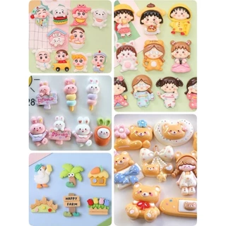 เรซิ่นรวมแบบ (คละ10 ชิ้น) ลายน่ารักๆ (เรซิ่นเปล่าไม่แถมตัวติด) 3D ตกแต่งงาน DIY งานฝีมืออื่นๆ F002
