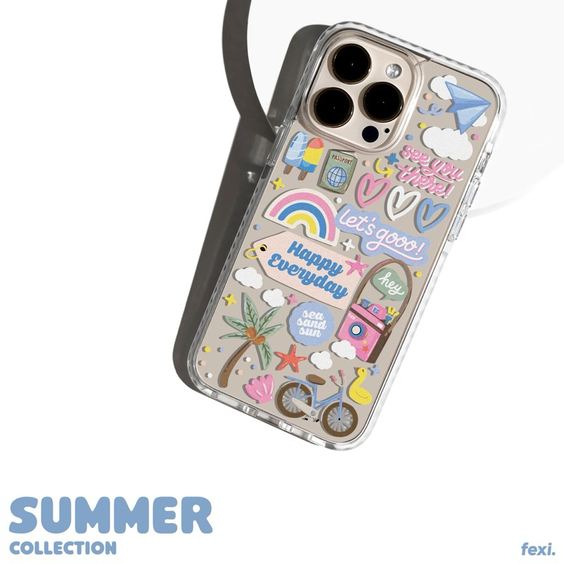 เคสไอโฟน iphone case for 15/16/17 ((สั่งทำชื่อได้)) ลาย“ Summer “ (098)