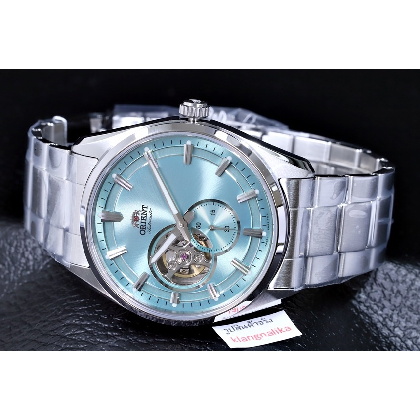 (แถมกล่องแบบพกพาและที่ตัดสาย) นาฬิกา Orient Semi Skeleton automatic รุ่น AR0009L