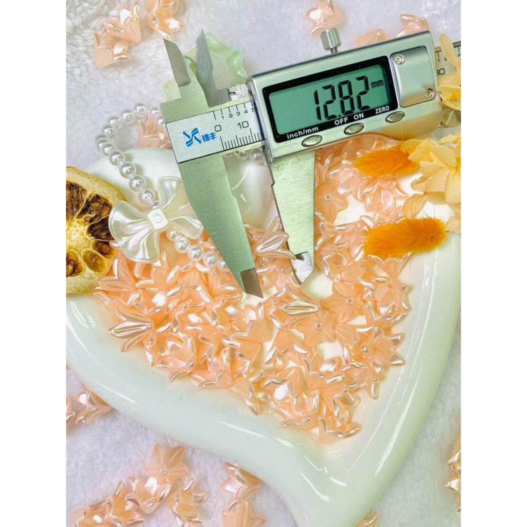 ดอกปีบหุบสีพาสเทล ดอกไม้ตกแต่งชิ้นงานเพื่อความสวยงาม งานDIY  งานร้อยลูกปัด