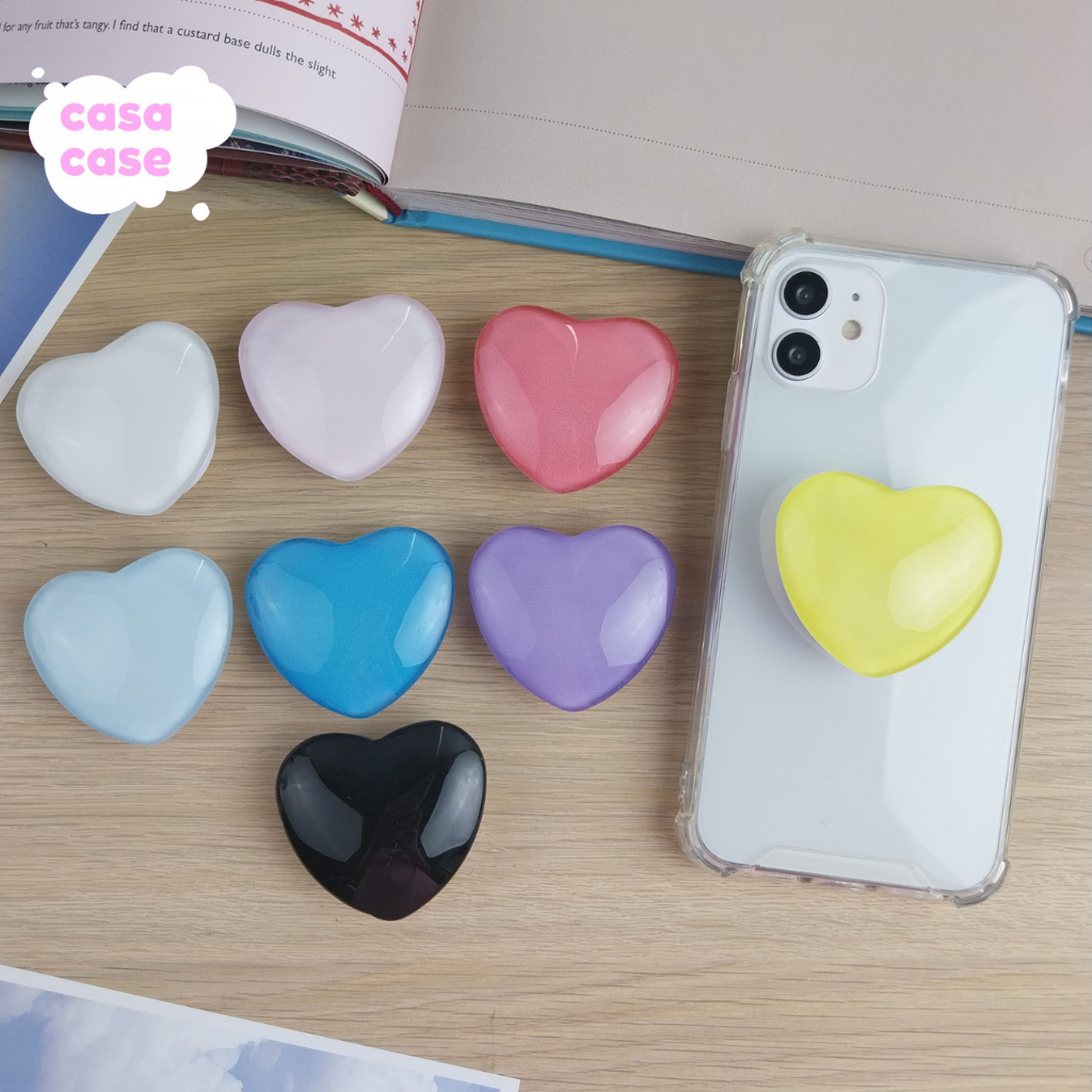 Griptok Ceramic หัวใจ PopSocket กิ๊ฟต๊อก iRing การ์ตูนติดหลังมือถือ ที่ติดโทรศัพท์ ที่ติดหลังมือถือ ของชำรวย