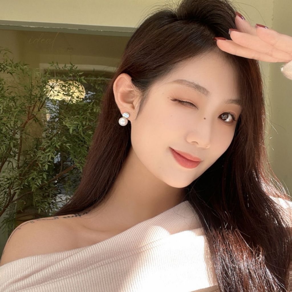 iDEAL✨ต่างหูไข่มุก Your Beauty ต่างหูมุก ของขวัญแฟน ต่างหูมุกแท้ ตุ้มหูมุก ต่างหูเงิน925 ตุ้มหูสวยๆ ใส่แล้วดูหรูดูแพง