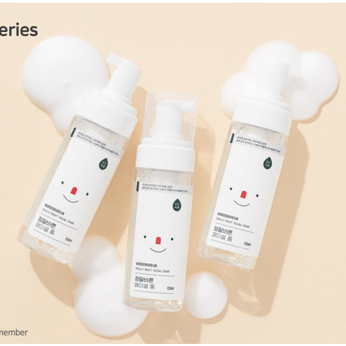 [ ผลิตภัณฑ์ดูเเลผิวเด็ก ]ModooBareun Kids & Mom Ato Body Wash /Shampoo /Really Right Facial Foam