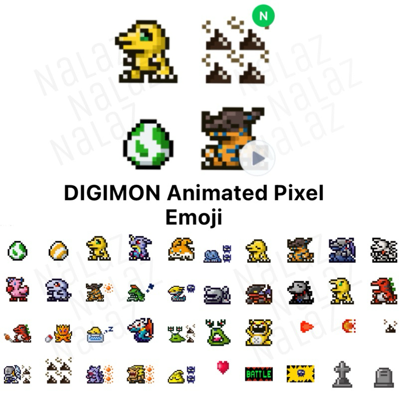 อัพเดท‼️ ดิจิมอน แอดเวนเจอร์ สติกเกอร์ไลน์ อิโมจิ Digimon Adventure New Journey ภาษาญี่ปุ่น ไม่มีวันหมดอายุ