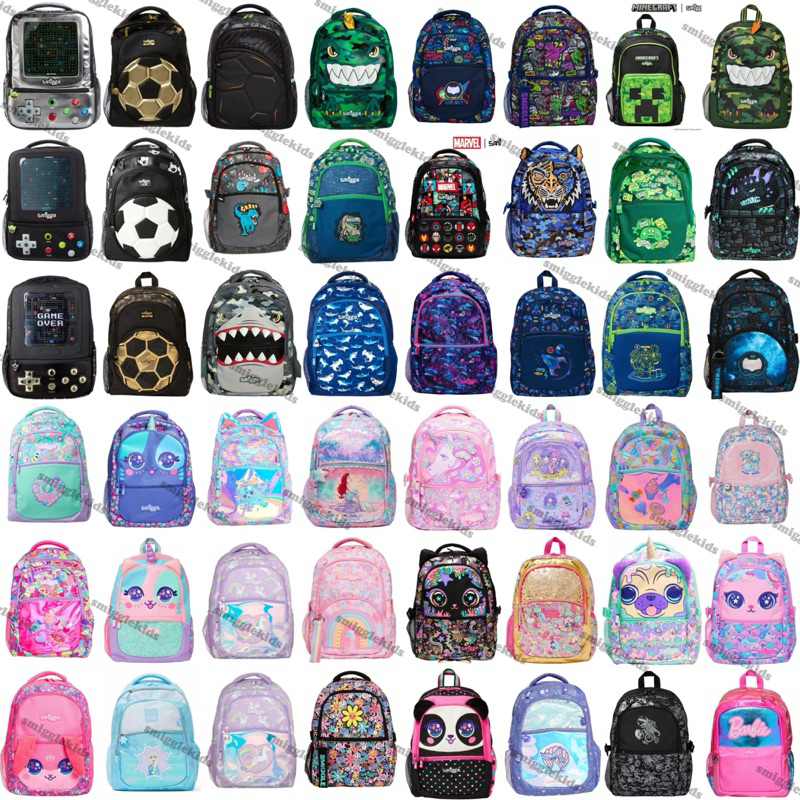 (พร้อมส่งในไทย✅) ✈️Smiggle Backpack ขนาด16นิ้ว กระเป๋าเป้ กระเป๋านักเรียน ของแท้💯💯