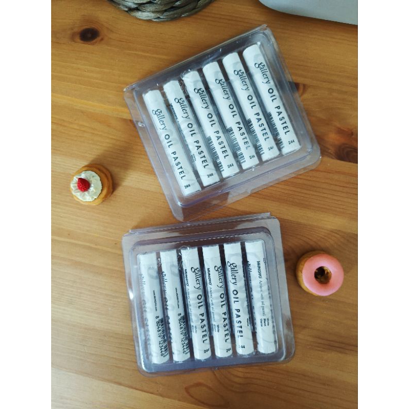 สีชอล์คน้ำมัน Mungyo Gallery Oil Pastels ชุดสีขาว 6 แท่ง