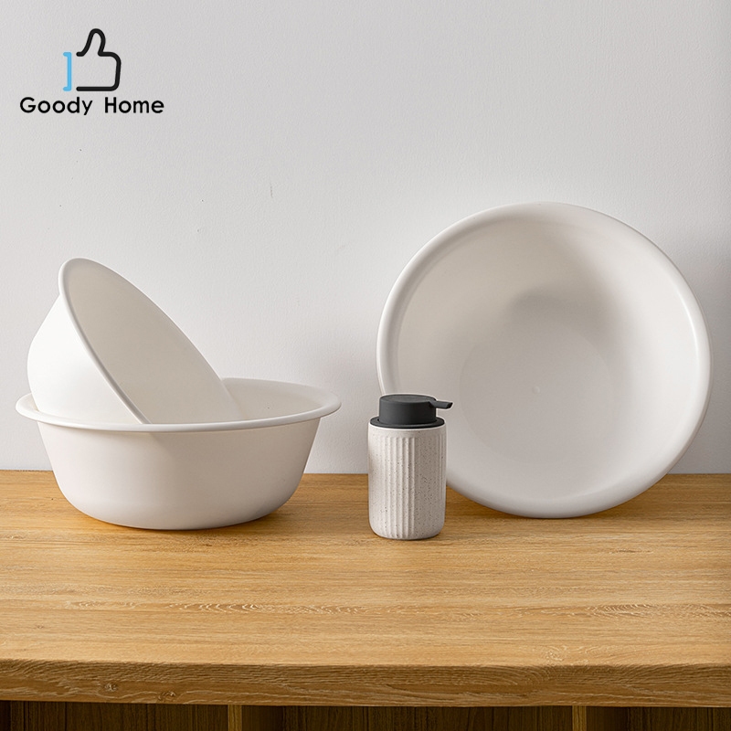 Goody Home กะละมังพลาสติกอเนกประสงค์ ทรงกลม มี 3 ขนาด ให้เลือก