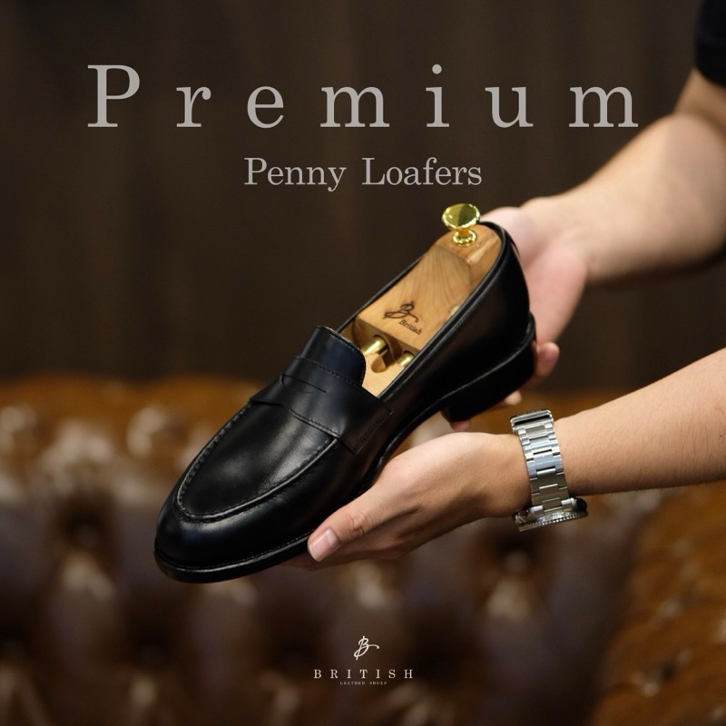 𝗡𝗲𝘄 𝗔𝗿𝗿𝗶𝘃𝗮𝗹 - British Premium Penny Loafers : Black
