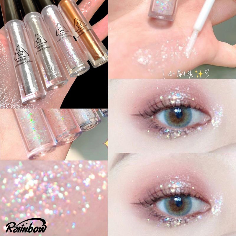 ลิควิดอายแชโดว์ กลิตเตอร์ อายแชโดว์ประกายมุก อายแชโดว์ น้ำยาทาอายแชโดว์ แบบแท่ง เนื้อใยไหม ประกายชิมเมอร์ ทาอายแชโดว์