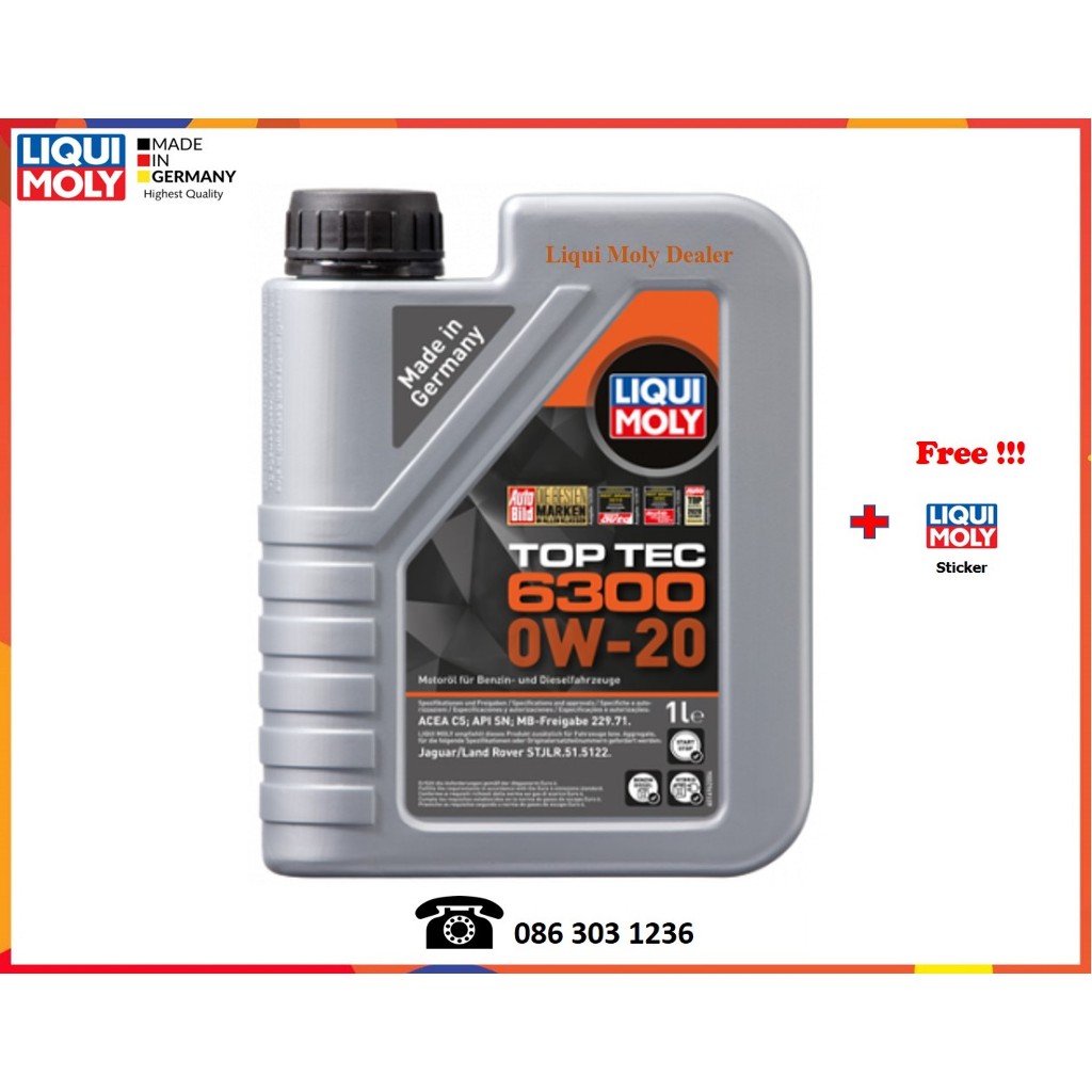 Liqui Moly น้ำมันเครื่อง Top Tec 6300 0W-20  1L.