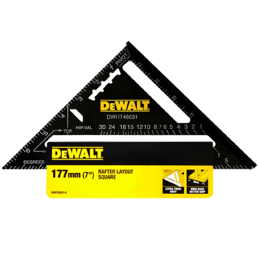 DEWALT DWHT46031-0 ฉากอลูมิเนียมสีดำ ขนาด 7 นิ้ว รุ่น DWHT46031-0