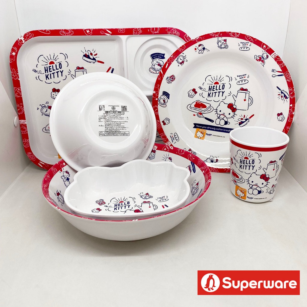 คิตตี้ เบรคฟาสต์ จานข้าว ช้อนส้อม เมลามีน ศรีไทยซุปเปอร์แวร์ Superware Sanrio Kitty [ขายเป็นชิ้น / เลือกรหัสสินค้า] ราคา ถูกที่สุด ดีลบีเคเค แกลเลอรีภาพที่ 4