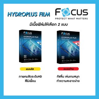 Focus ฟิล์มไฮโดรเจล Hydroplus สำหรับ Samsung ซัมซุง S26Ultra S26+ S26 S25Ul S25+ S25 FE S24 S23 ฟิล์มหลังรอบตัวเครื่อง