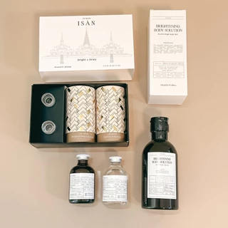 Lechom Isan Humec Skin White Radiance เลอโฉม อีสาน ฮิวเมค สกิน ไวท์ เรเดียน ครีมเลอโฉม เซรั่มทาตัว มาสก์หน้า
