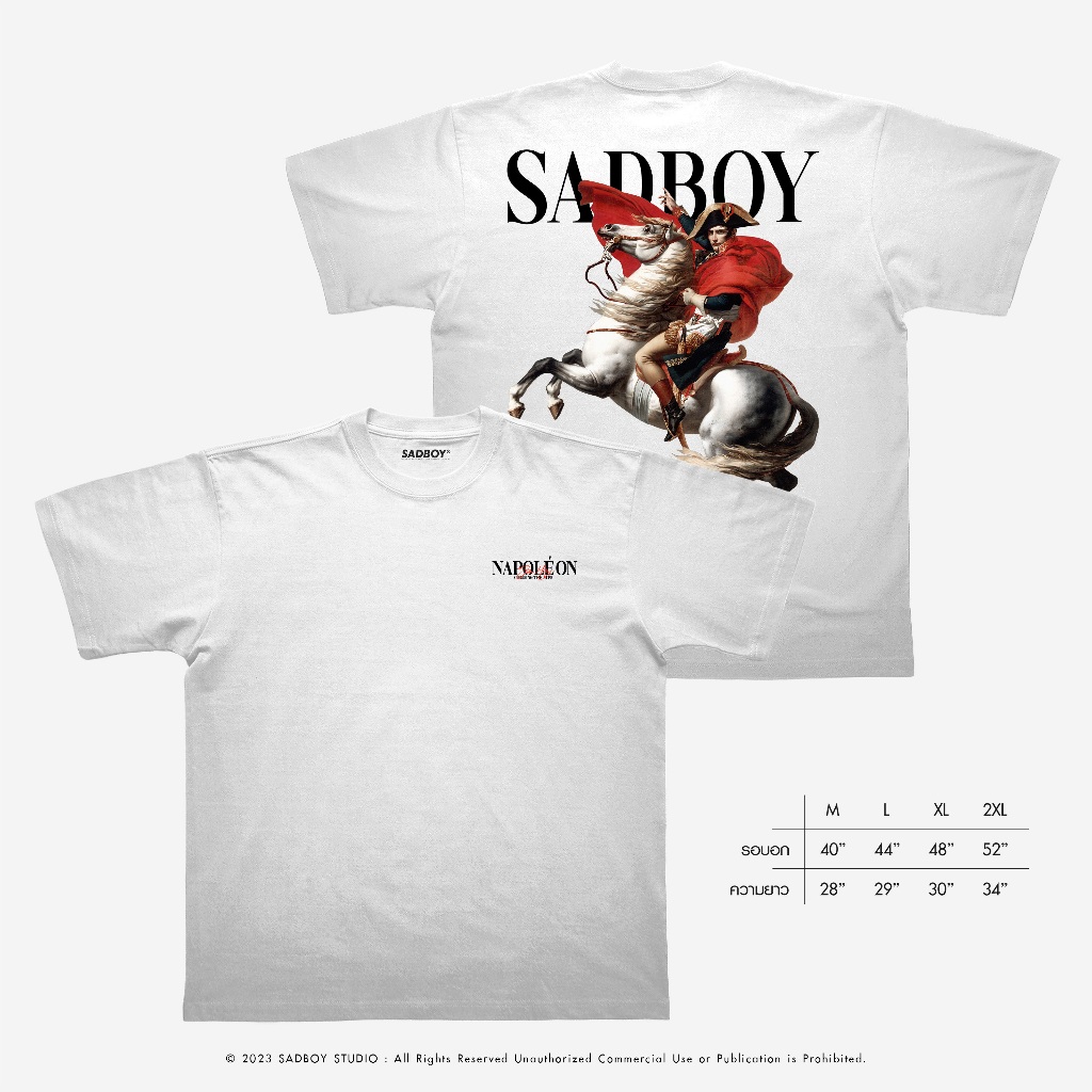 SADBOY® | Napoléon Bonaparte | Semi-Oversized | 100% Organic Cotton
