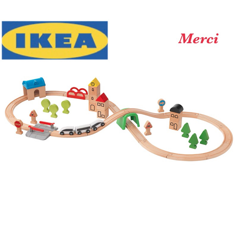 ชุดรถไฟพร้อมราง 45 ชิ้น Ikea LILLABO ลิลลาบู