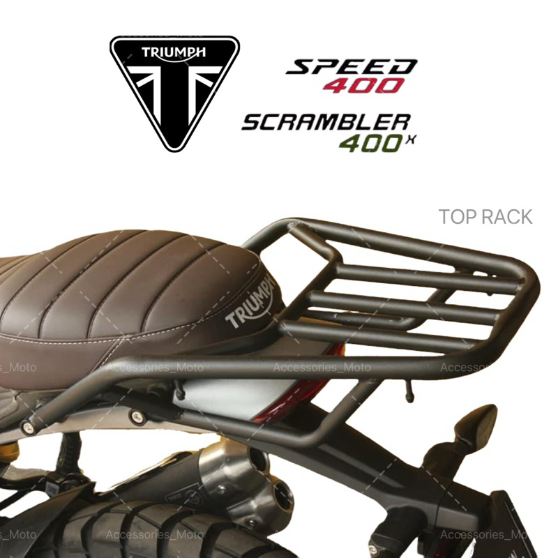แร็คท้าย สำหรับ Triumph Scrambler 400 X , Speed 400 / Top Rack Scrambler 400 X , Speed 400