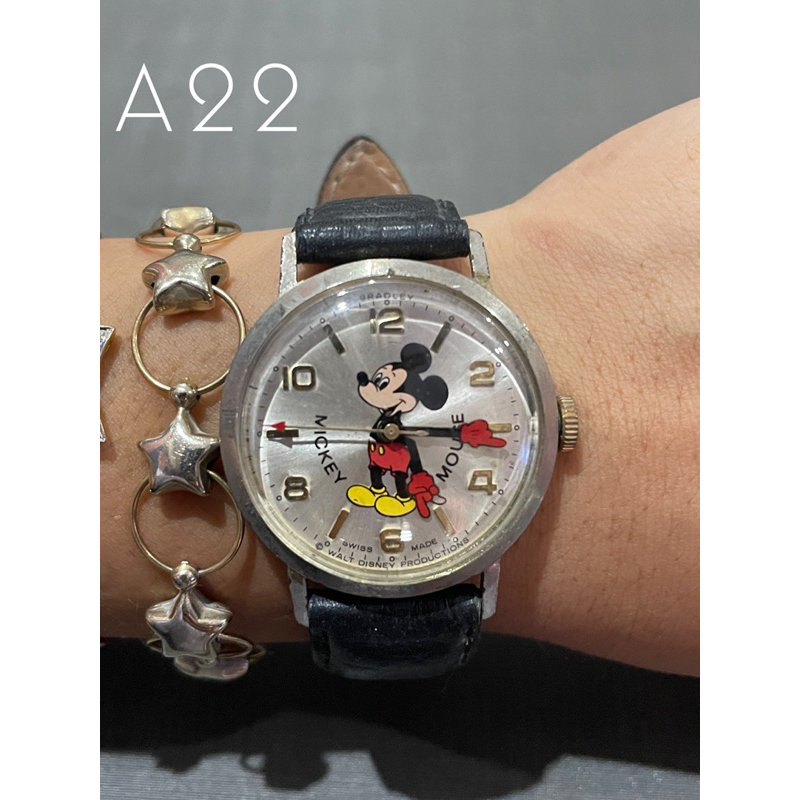 Topสุดของรุ่นละกับนาฬิกาไขลานมิกกี้เมาส์ครบรอบ50ปี Vintage Watch DISNEY BRADLEY MICKEY MOUSE 50