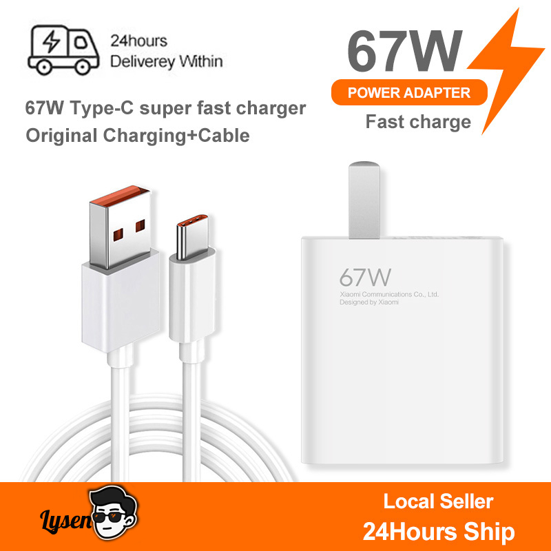 【จัดส่งภายใน 24 ชั่วโมง】 XM Lysen 120W สายชาร์จเร็ว + หัวชาร์จ ชุดชาร์จเร็ว 1M / 2M USB type c 6A ซูเปอร์แฟลชชาร์จ F39