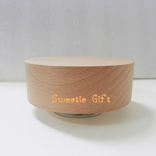 !!พร้อมส่งในไทย!! กล่องดนตรีไม้ ไขลาน ฐานหมุนได้