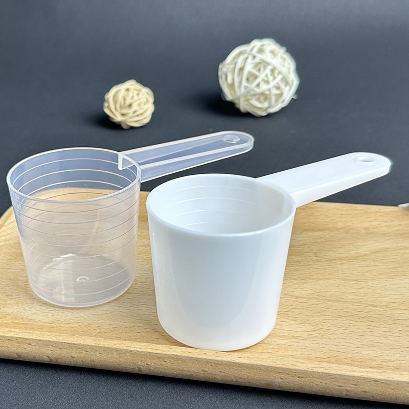 [ด้ามยาว] ช้อนตักผง45กรัม ช้อนตวงน้ำ90mL ตักผงโปรตีน ตักอาหารสัตว์ ตักแฟ๊บ - รูปที่ 2