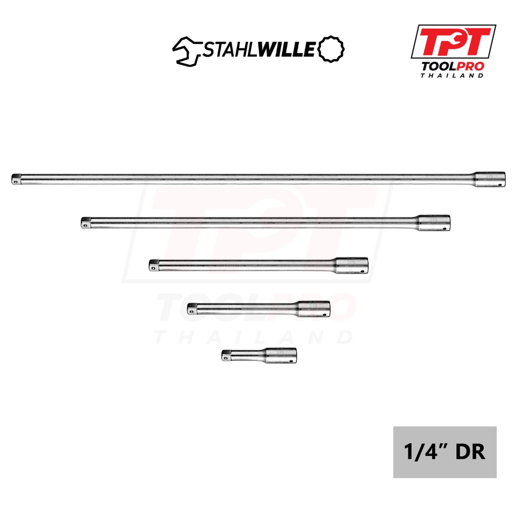 Stahlwille ด้ามต่อบ๊อกซ์ 1/4", 54มม / 100มม / 150มม / 254มม / 356มม, Socket Extension 405