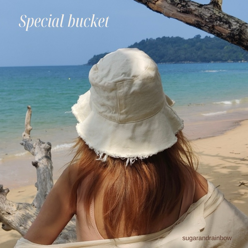 7สี พร้อมส่งค่า หมวก​บักเก็ต​ชายรุ่ย Bucket สไตล์มินิมอลค่ะ​