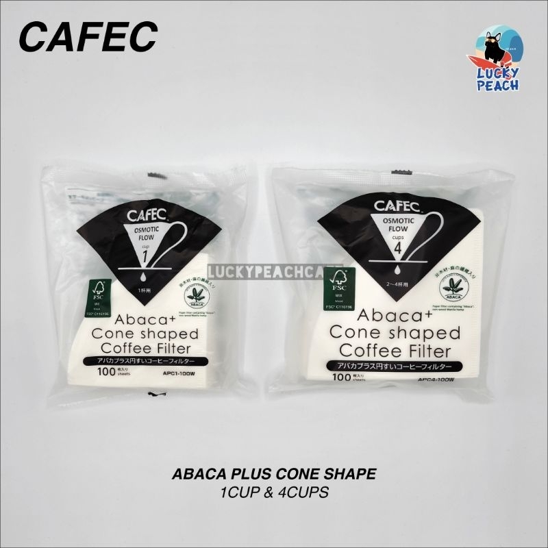 CAFEC Abaca+ Paper Filter [Cone Shape] สินค้าของแท้จากญี่ปุ่น