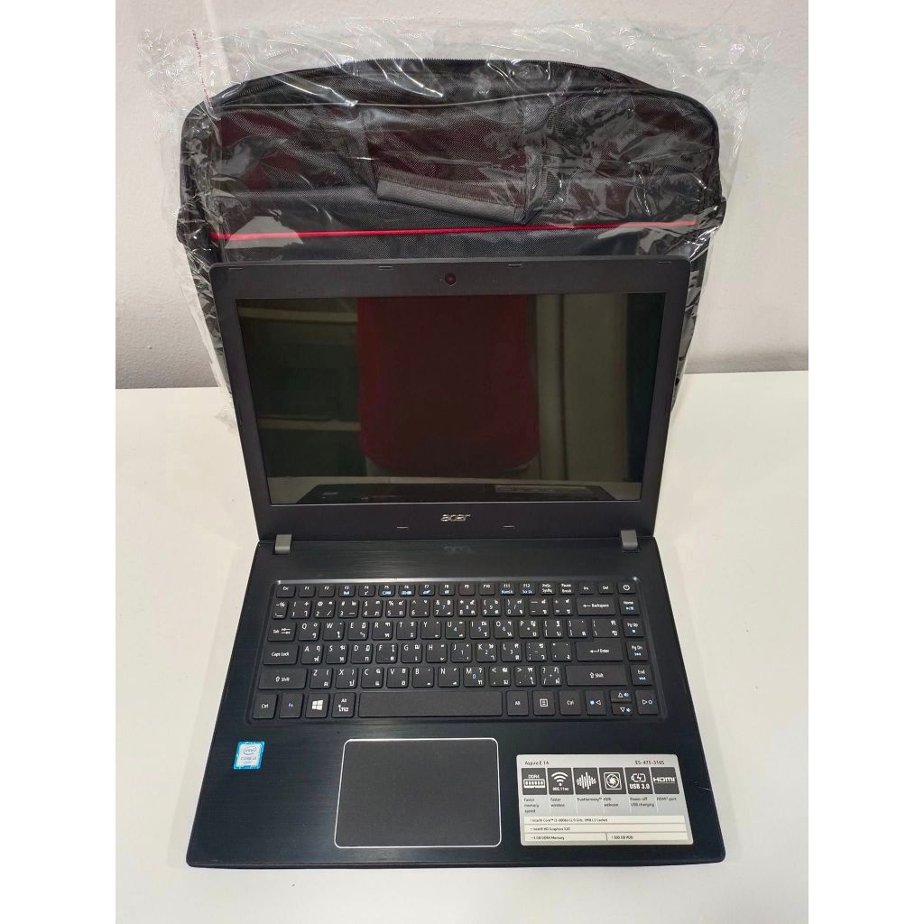 โน๊ตบุ๊ค Acer (มือสอง) รุ่น Acer Aspire E5-316S Core i3-6006U RAM 4GB SSD 256GB