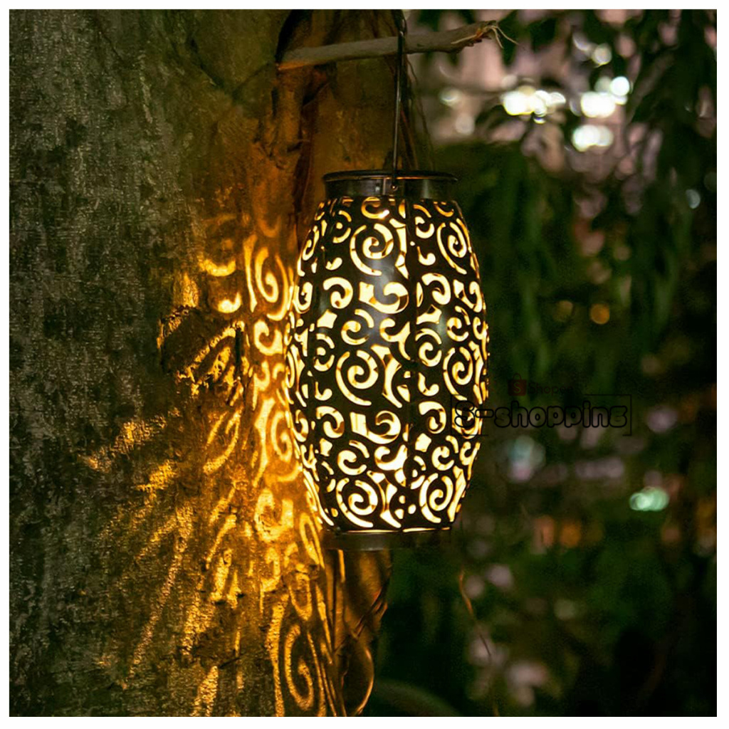 CO-012 ไฟเหลือง  Solar light 1LED โคมไฟ แขวนหน้าบ้าน   เพิ่มความสวยงาม