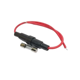 กระบอกฟิวส์เส้น ฟิวส์สาย,ฟิวส์เส้น fuse holder case แถมฟิวส์ 10A ฟิวส์