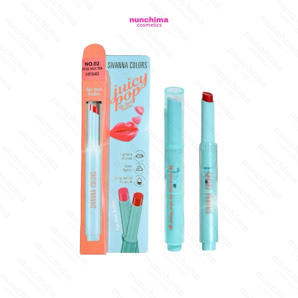 HF640 Sivanna Colors Juicy Pop Lip Tint Balm ซีเวนน่า คัลเลอร์ส จูซี่ ป๊อป ลิป ทิ้นท์ บาล์ม ลิปบาล์ม
