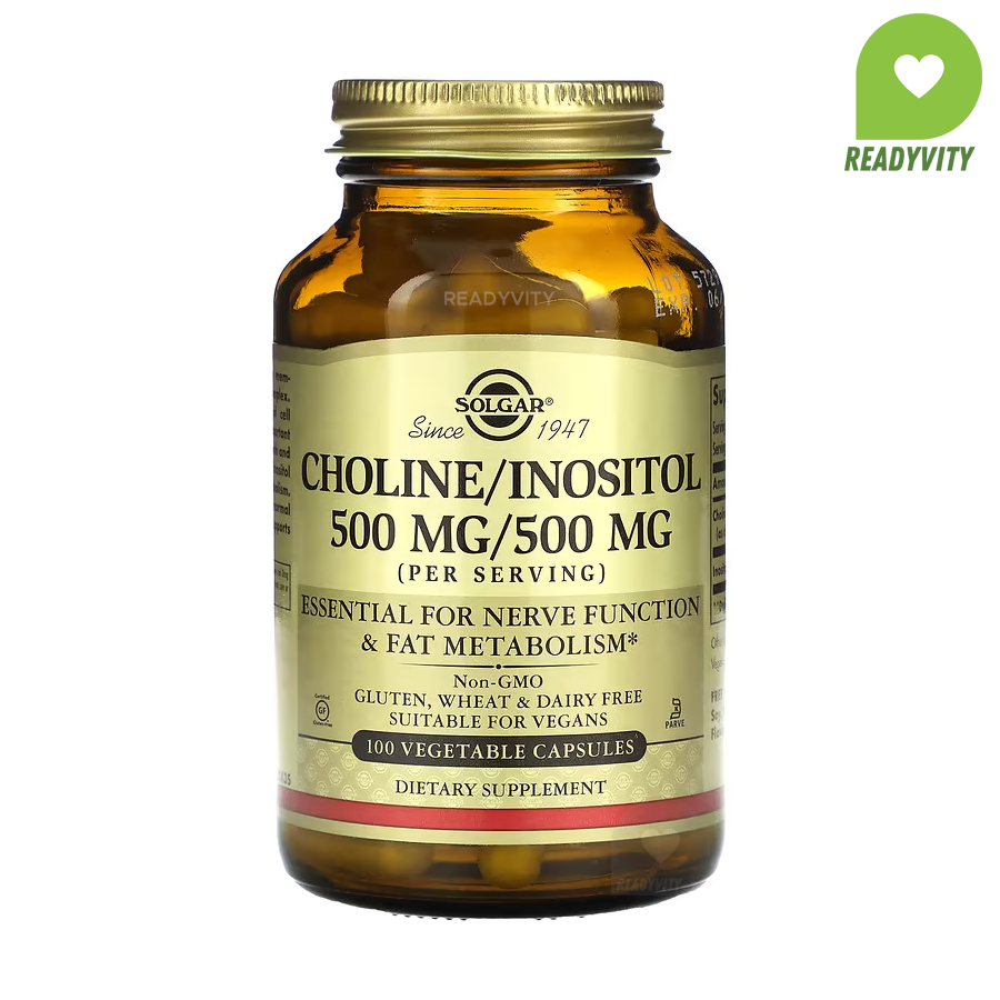 Solgar, Choline/Inositol, 100 Vegetable Capsules