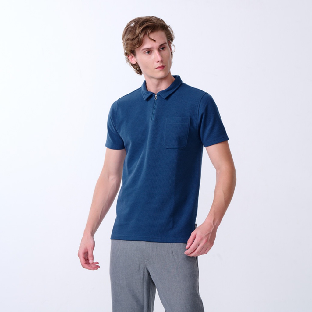 Khaki Bros. - Polo T-Shirt - เสื้อโปโลแขนสั้น ทรง Regular Fit - KM24K012