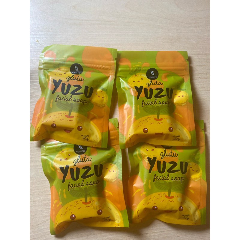 สบู่ส้มYusu 4ก้อนหน้าใสลดสิว ฝ้า กระจุดด่างดำ