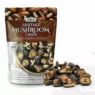 💥ส่งไวทุกวัน💥 DJ&A Shiitake Mushroom Crisps Veggie Crips เห็ดชิตาเกะกรอบปรุงรส ผักรวมกรอบปรุงรส สตรอเบอร์รี่ฟรีสดราย MN7