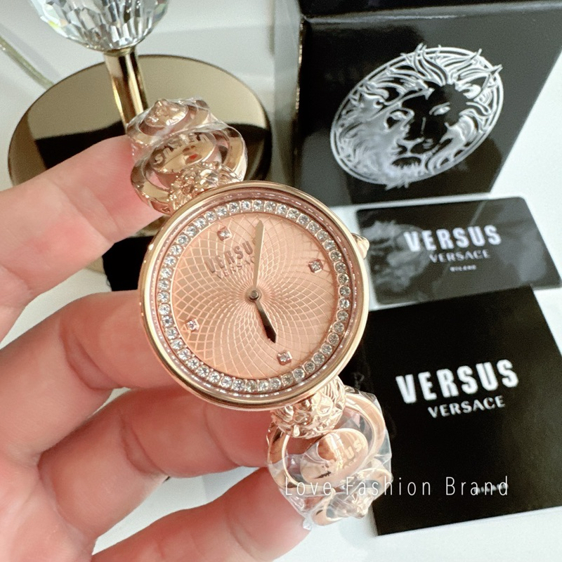 👑ผ่อน0%~แท้100%👑 นาฬิกาข้อมือ VERSUS VERSACE Women's Watch rosegold