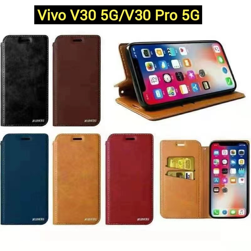 Vivo Y28 4G/V30e 5G/Y18/Y28 5G/Y03/Y100 5G/V30 LiteเคสฝาพับV30 5G/V30 Pro 5Gกระเป๋าเปิดปิดแบบแม่เหล็