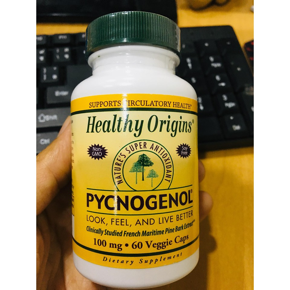 เปลือกสนฝรั่งเศสสกัด Pycnogenol 100mg 60 Veggie Caps (Healthy Origins®)