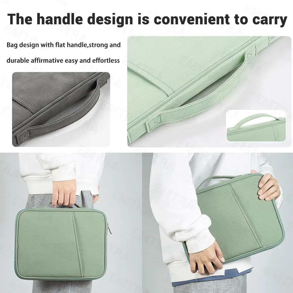 กระเป๋า iPad และแท็บเล็ต กระเป๋าถือlaptop กระเป๋าใส่โน๊ตบุ๊คMacbook notebook11 /13นิ้ว เนื้อผ้ากันน้ำ มีหูหิ้ว มีช่องเก็