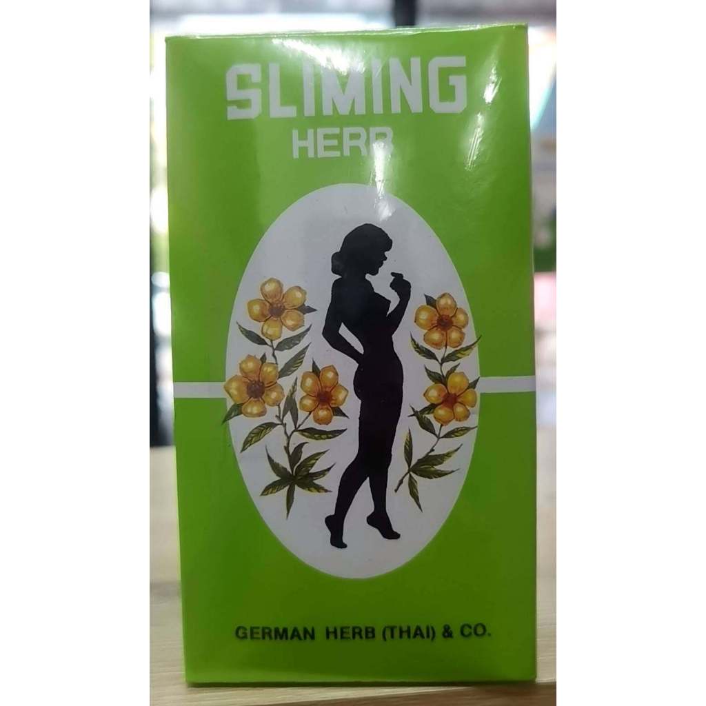 ชา Sliming Herb ชาสมุนไพรสลิมมิ่ง กล่องเขียว 50 ซอง