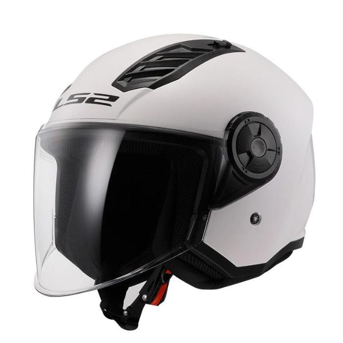 LS2 Helmets OF616 Airflow II Solid Gloss White - หมวกกันน็อคเปิดหน้า