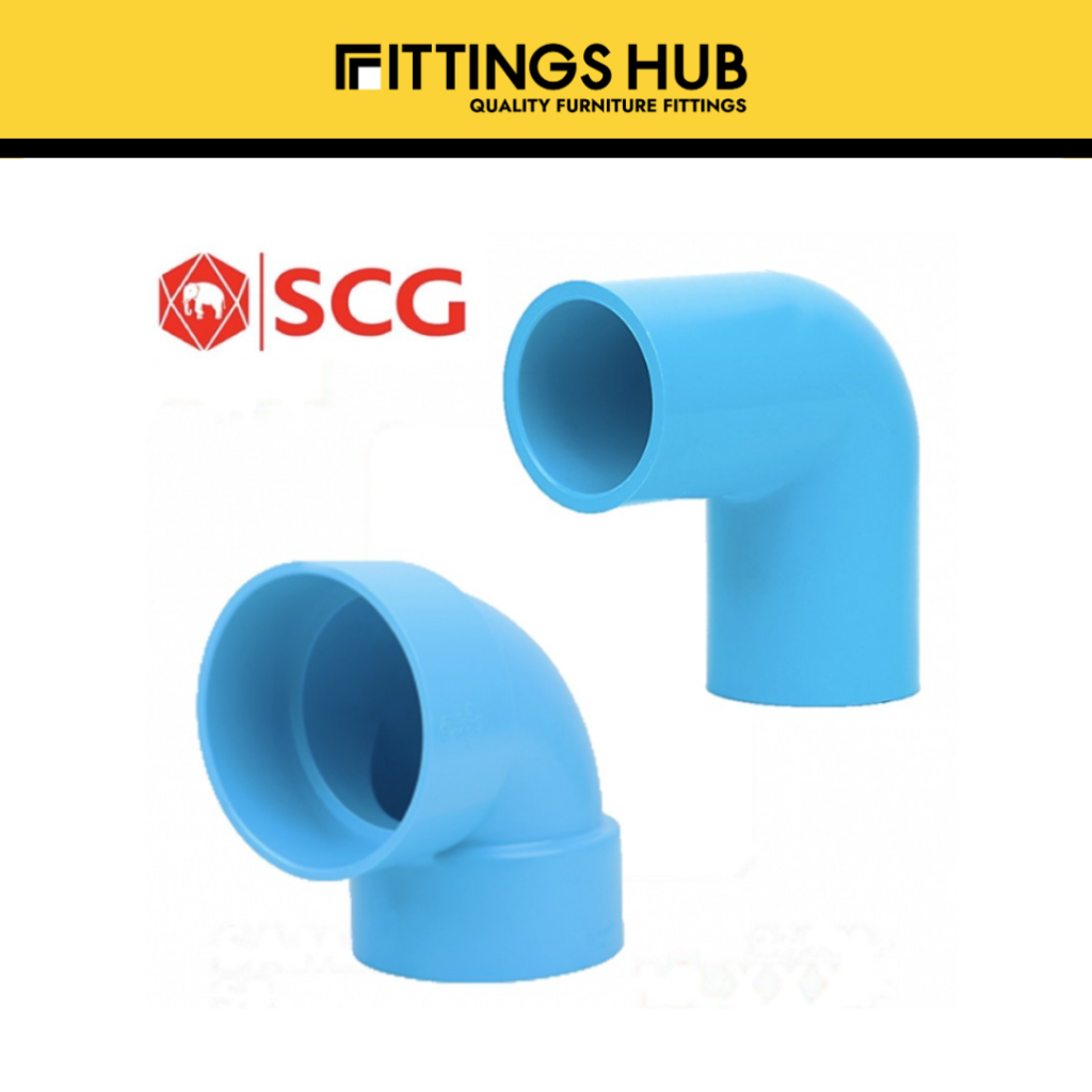 ข้องอ 90 องศา 3นิ้ว-4นิ้ว SCG ช้าง