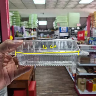 กล่องเหลี่ยมยาว PET ใส TR-06 ( 100 ชิ้น )