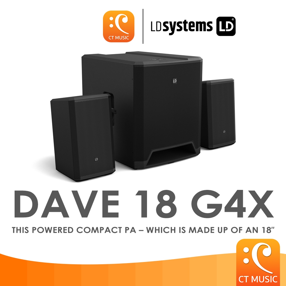 LD Systems DAVE 18 G4X with Power Mixer DAVE18G4X  DAVE18 18G4X