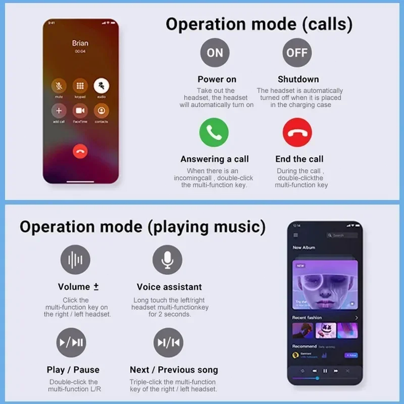 หูฟังบลูทูธ หูฟังสเตอริโอ TWS AIR31 Wireless Bluetooth 5.3+EDR headset Earphone Earbuds หูฟังไร้สาย พร้อมส่ง cod