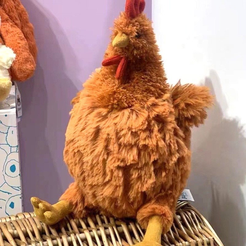 ตุ๊กตาไก่ ของเล่นตุ๊กตา ตุ๊กตายัดนุ่น jeycat Ceycat Hen Ceycat Ceile Chckn - รูปที่ 4