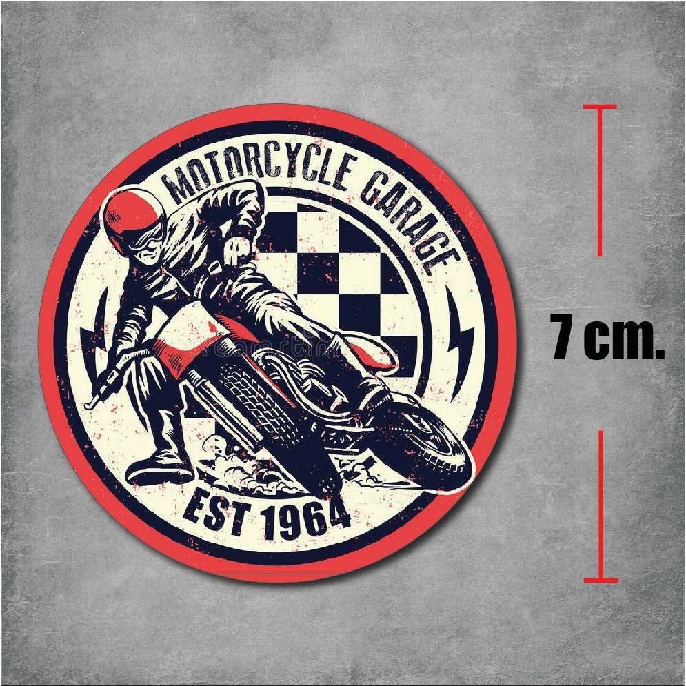 sticker pvc motorcycle garage สติกเกอร์ มอเตอร์ครอสงานออฟเซ็ทแท้ pvc กันน้ำ กันแดด